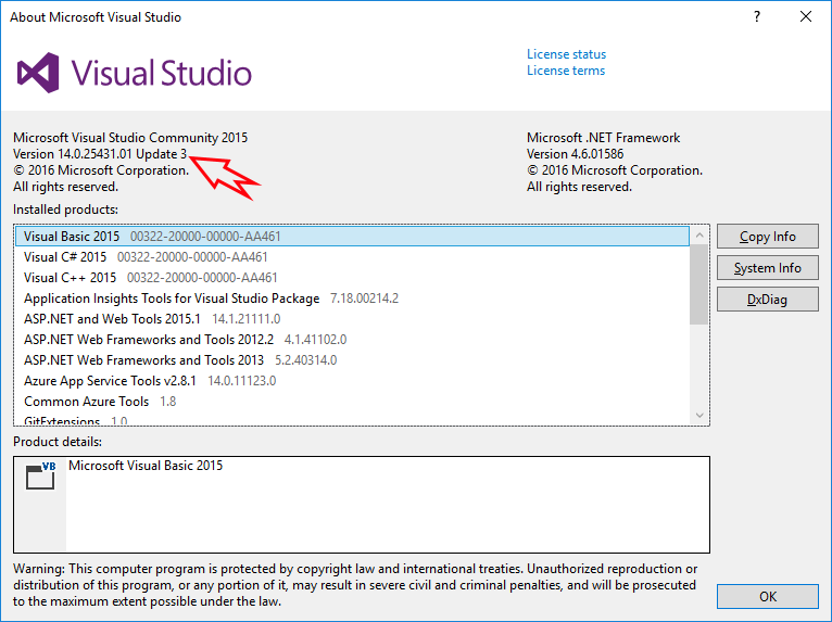 VS2015 Update 3