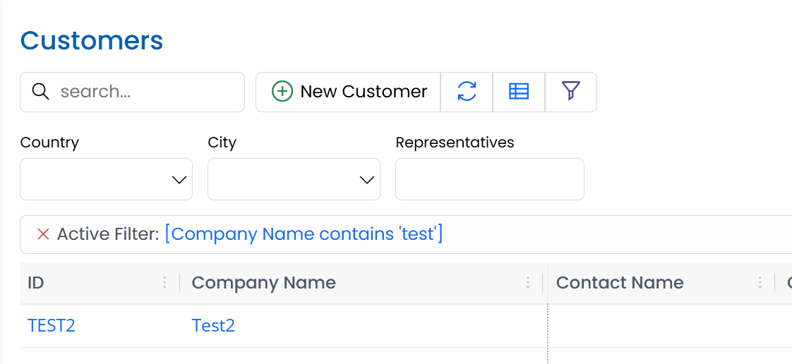 Advanced Filter Button