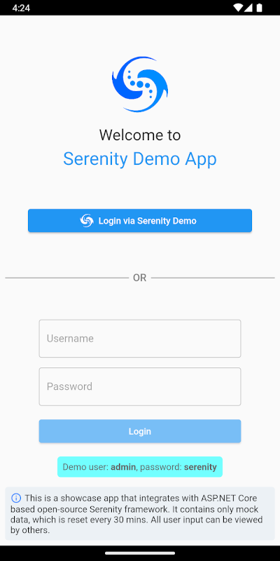 Flutter Application - Enterprise - Serenity Guide