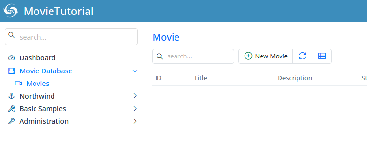 Movie Database Nav Moved