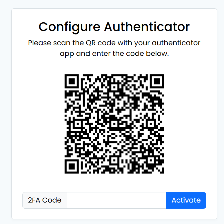 2FA Authenticator Setup