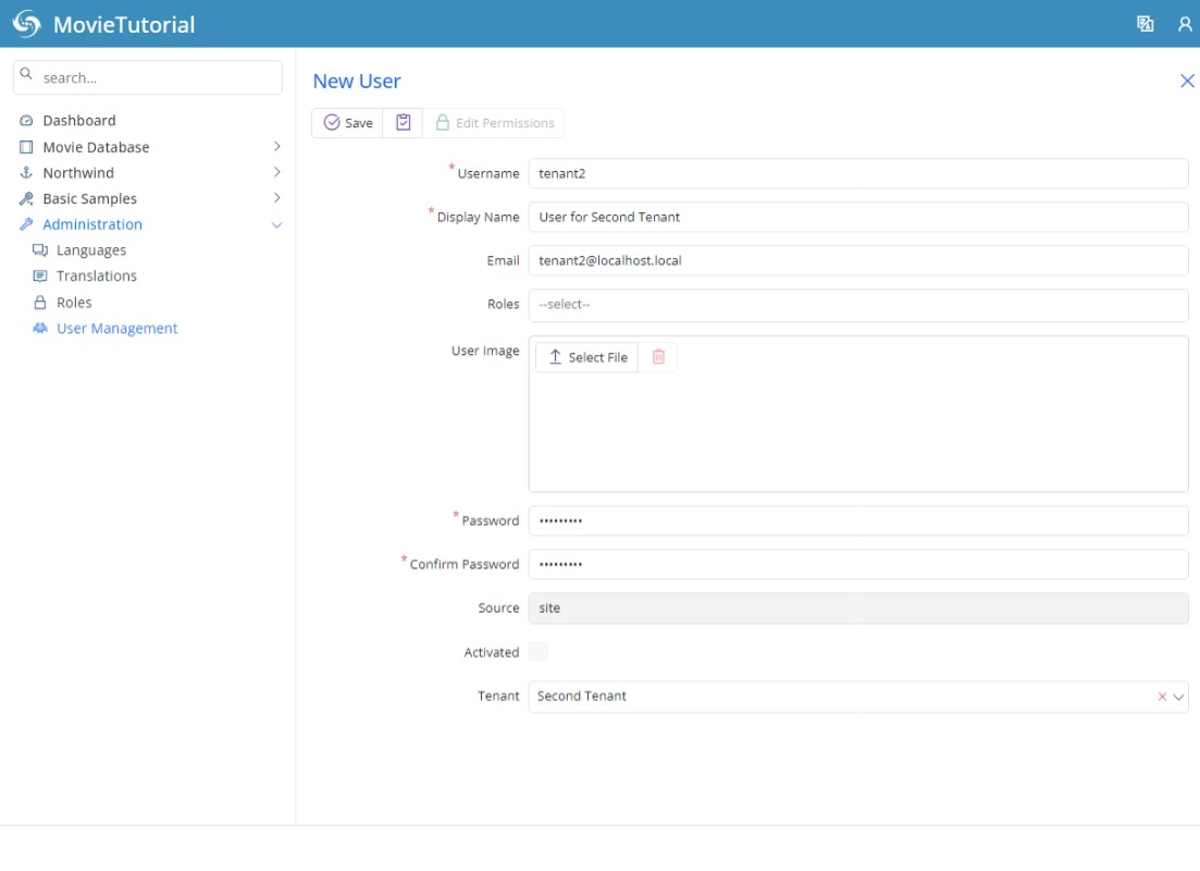 Tenant2 User