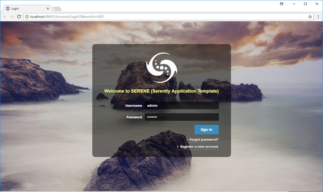 Login Screen