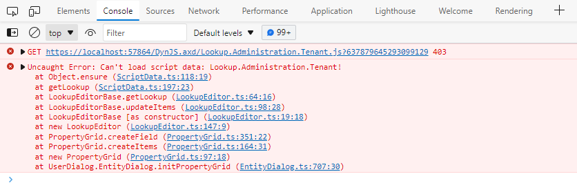 Tenant2 Logged In