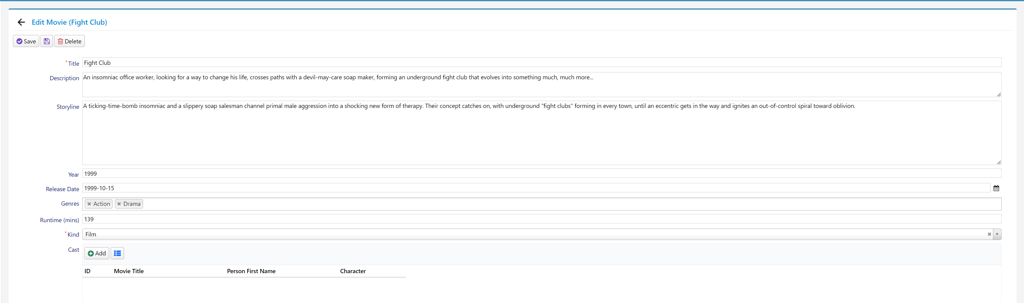 Movie Dialog in Panel Mode