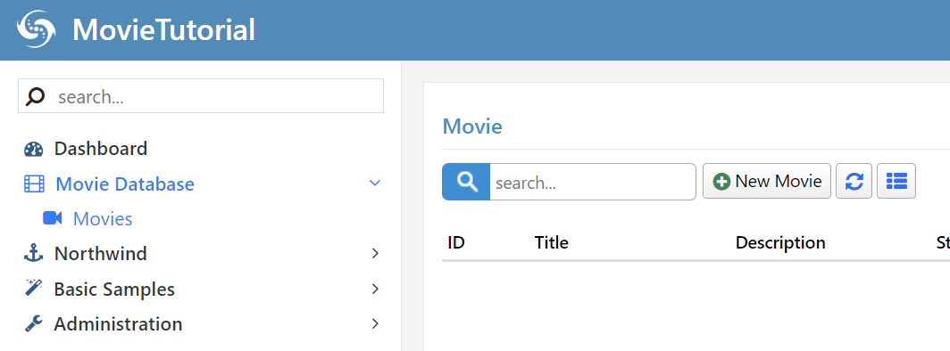 Movie Database Nav Moved