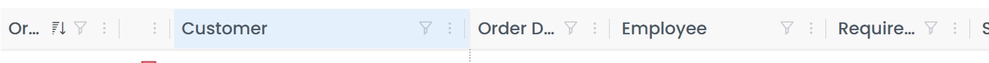 Header Filter Buttons Visible